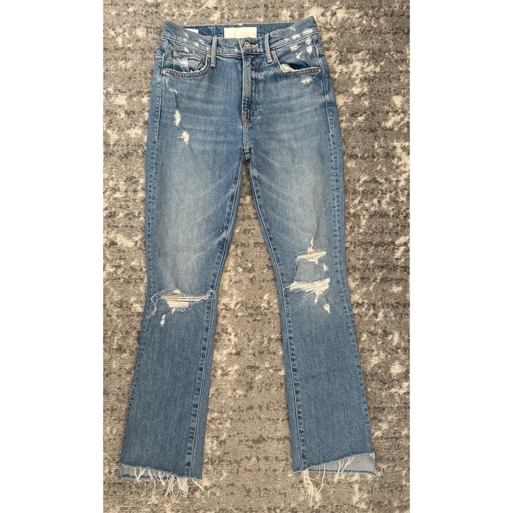 Mother Superior The Insider Crop Step Fray Jeans in Holy Melancholy Size 25 - Picture 3 of 8